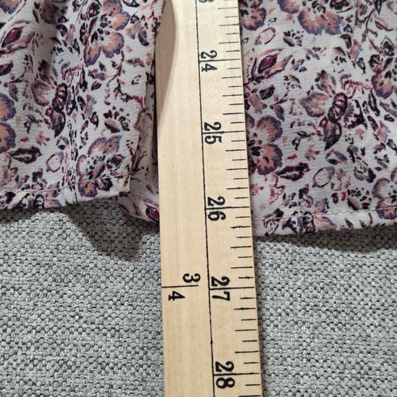 Artesia Floral Print Peplum Blouse Fairy 3/4 Sleeve Ruffle Romantic Women's M‎ - Picture 6 of 6